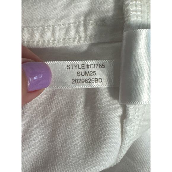 NWT J. Crew Wide Leg White Drapey Denim Trouser Size 29 - Picture 8 of 11